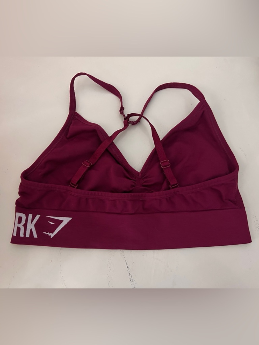 Gymshark Burgundy Seamless Sports Bralette - Picture 2 of 4